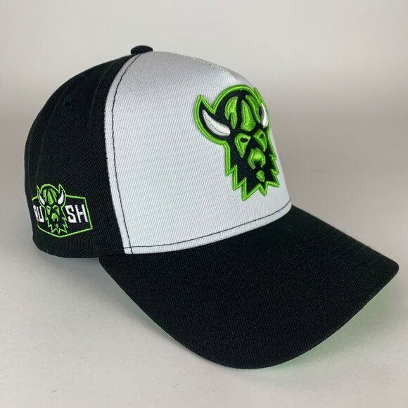 Saskatchewan Rush NLL Black White New Era 9Forty A-Frame Snapback Hat - Picture 1 of 6
